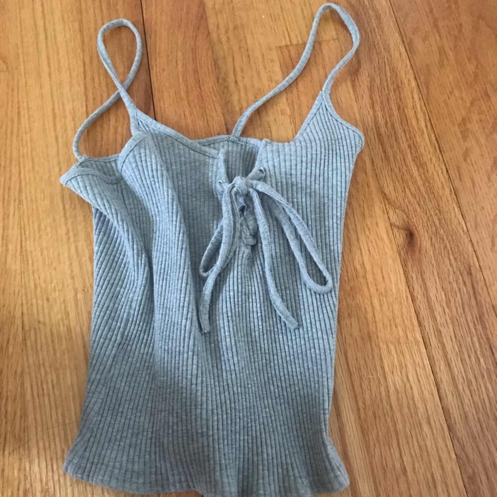 Grey crop top